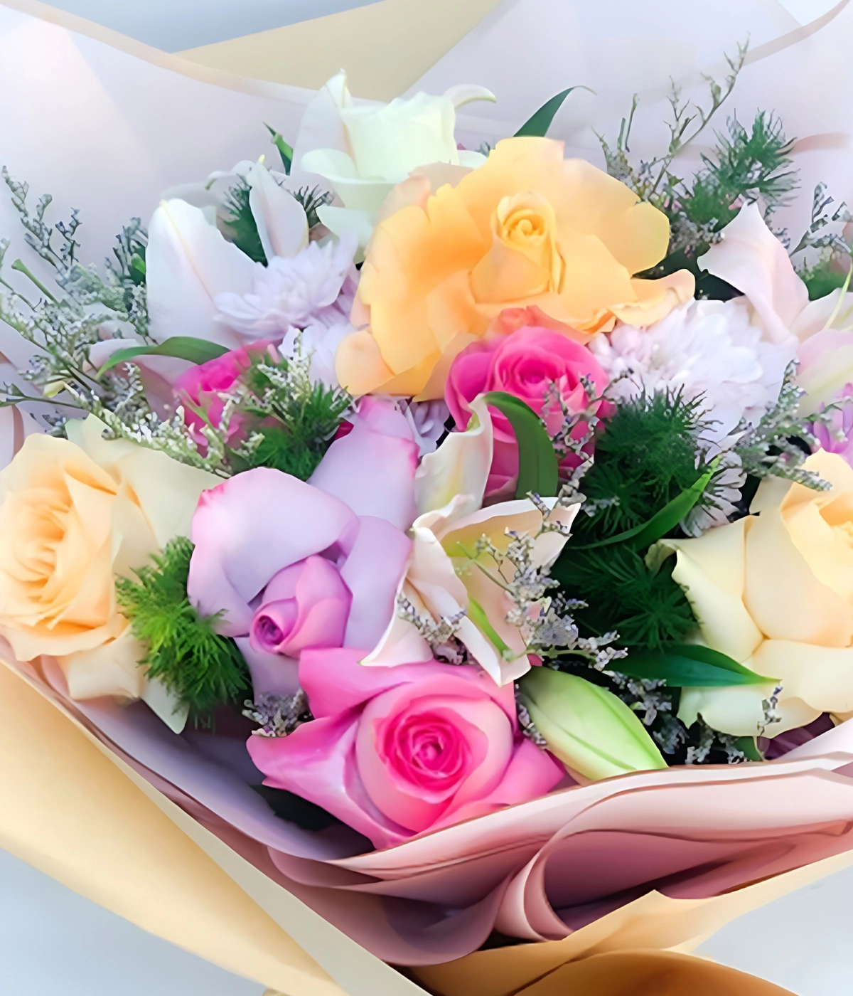 Silent Rainbow Flower Bouquet