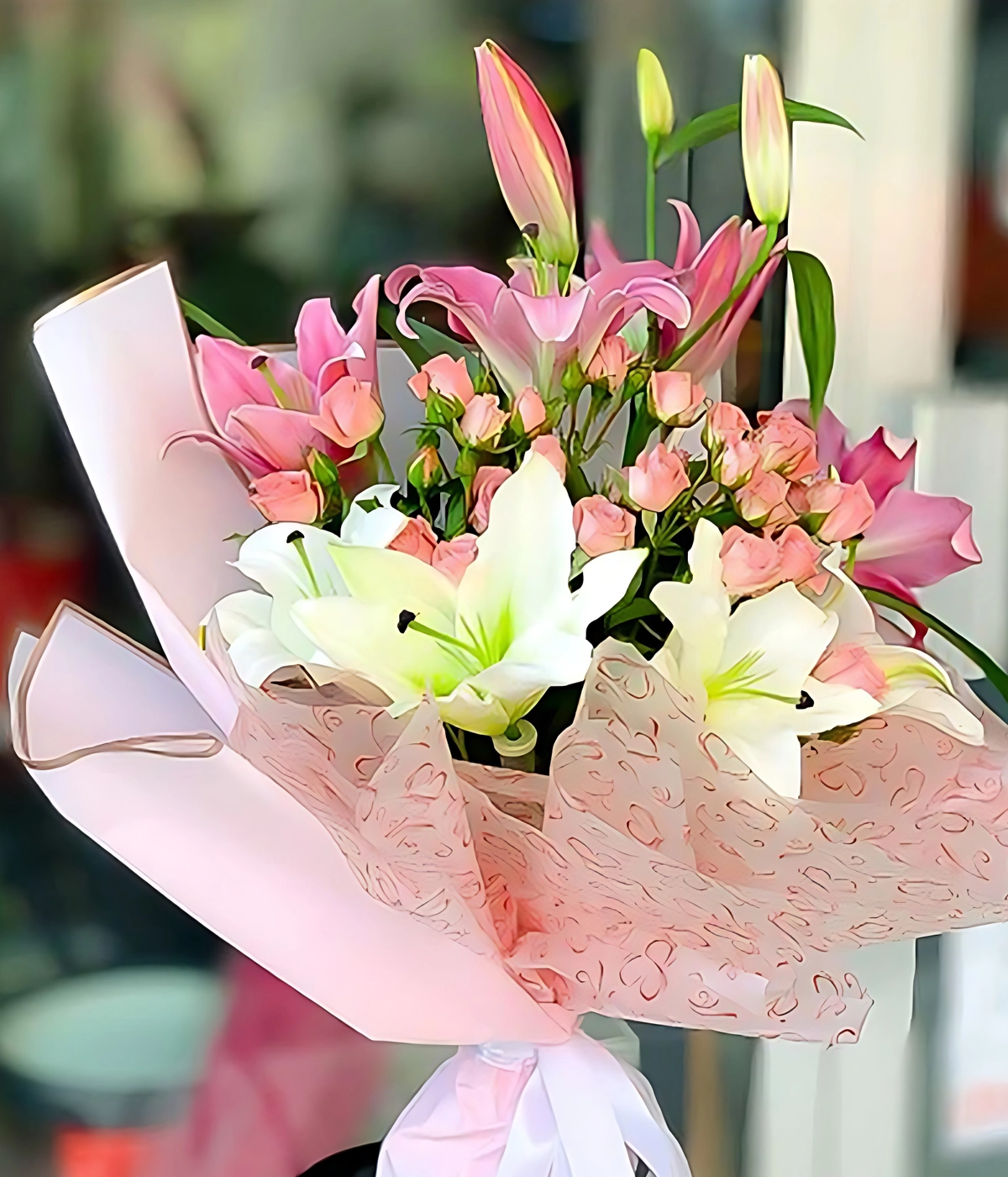 Tranquil Notes Flower Bouquet